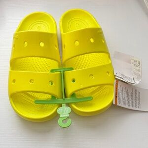 CROCS Bright Yellow Slide Sandals
